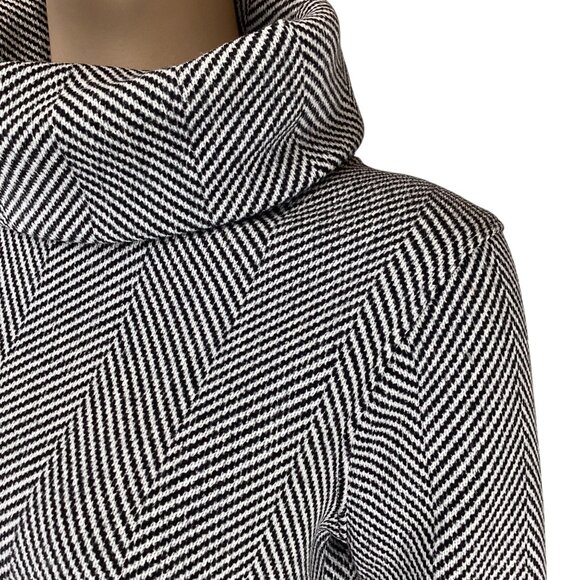 J.Crew Womens Sweatshirt Size XS Xsmall Long Sleeve Funnel Neck Herringbone‎ - Picture 6 of 10